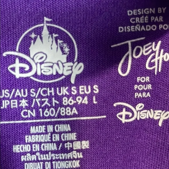 Disney Limited Edition Purple Tee with Fantasy Castle Design - Picture 2 of 8